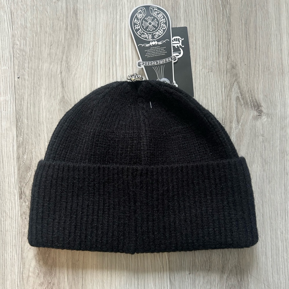 Black Chrome Hearts Beanie - Picture 2 of 2